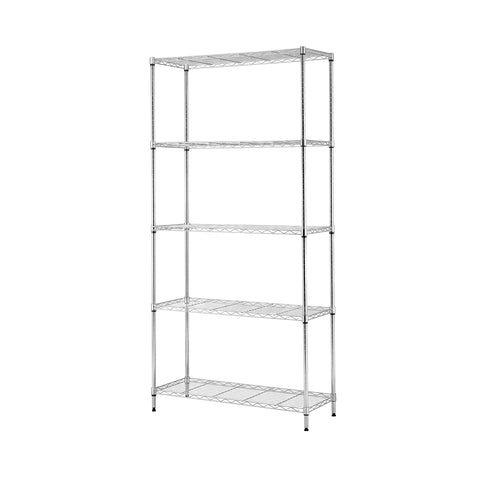 Artiss 5-Tier Kitchen Rack Shelf Shelving 90x35x182CM Adjustable Metal Storage Shelves