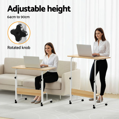 Artiss Laptop Desk Portable Sit Stand Desks Height Adjustable Workstation 80CM