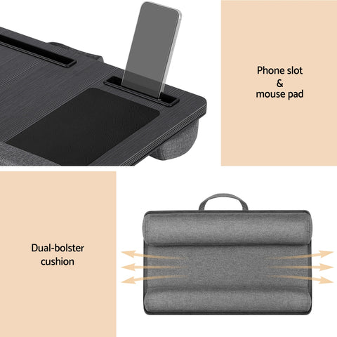 Artiss Lap Desk Laptop DeskS Portable w/ Wrist-rest Phone Slot Mouse Pad 55CM