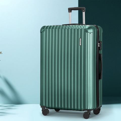 Wanderlite 28'' Luggage Travel Suitcase Set TSA Carry On Hard Case Green