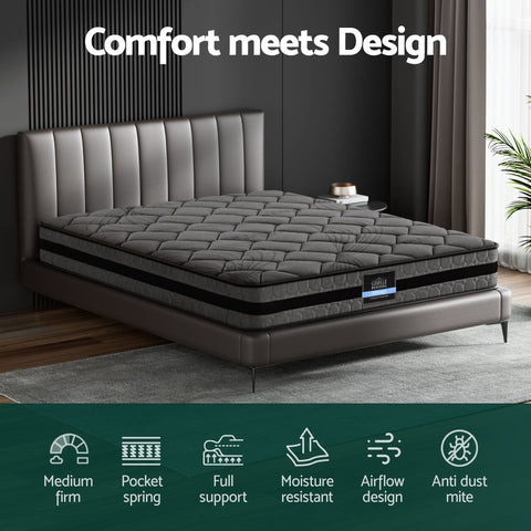 Giselle Bedding 22cm Mattress Medium Firm King