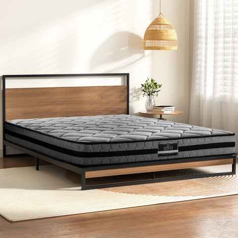 Artiss  Metal Bed Frame Double Size Beds Platform with Mattress