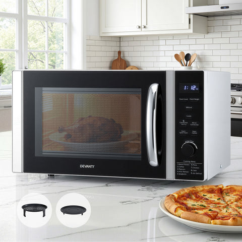 Devanti 30L Microwave Oven 4-IN-1 Air Fryer Convection Grill