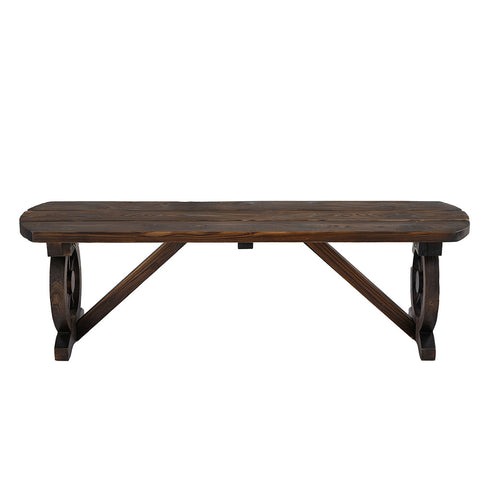 Gardeon Outdoor Garden Bench Seat Wooden Patio Furniture Wagon Dining Chair