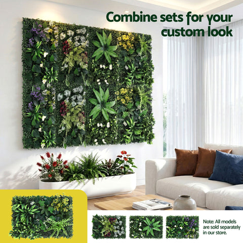 Gardeon 4PCS Artificial Plant Wall Panels 40X60CM Boxwood Panel Backyard Hedge Grass Backdrop Green Decor