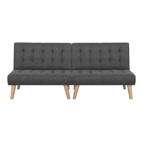 Artiss 2x Sofa Bed Couch Single Seater Fabric Grey