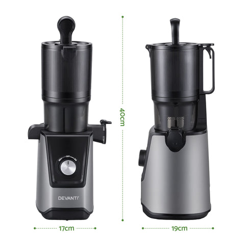 DEVANTI Slow Juicer Cold Press 200W for Fruit Vegetable Juice