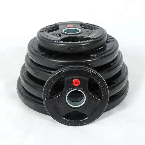 Tri-Grip Olympic Bumper Plates - 105kg kit