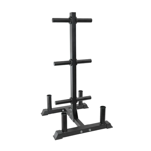 Heavy Duty Tree Rack PLUS Coloured Bumper Plates 150kg Set