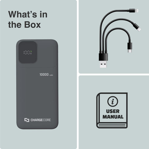 ChargeCore SafeCharge Max 10K - Black