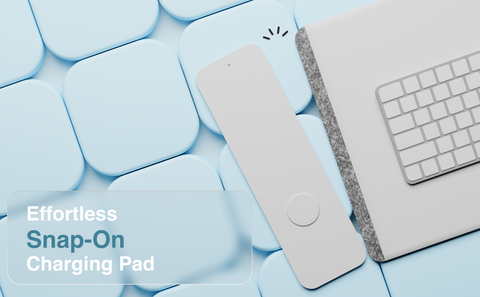 Laser Wireless Charging Desk Mat Grey