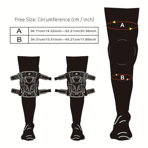 knee protector, KO1-PRO, motorcycling knee protection, high-impact sports knee gear, durable knee guard, comfortable knee protection, off-road knee pads, Australian knee brace -BLACK