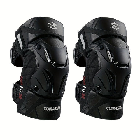 knee protector, KO1-PRO, motorcycling knee protection, high-impact sports knee gear, durable knee guard, comfortable knee protection, off-road knee pads, Australian knee brace -BLACK
