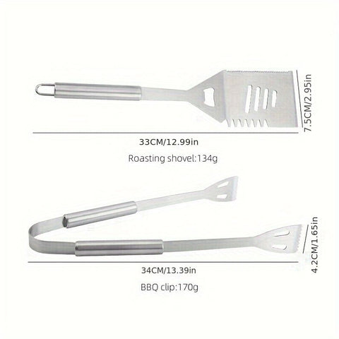 stainless steel BBQ tool set, BBQ utensils, outdoor grilling tools, Australian BBQ set, durable BBQ tools