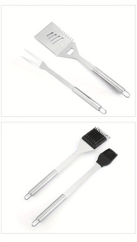 stainless steel BBQ tool set, BBQ utensils, outdoor grilling tools, Australian BBQ set, durable BBQ tools