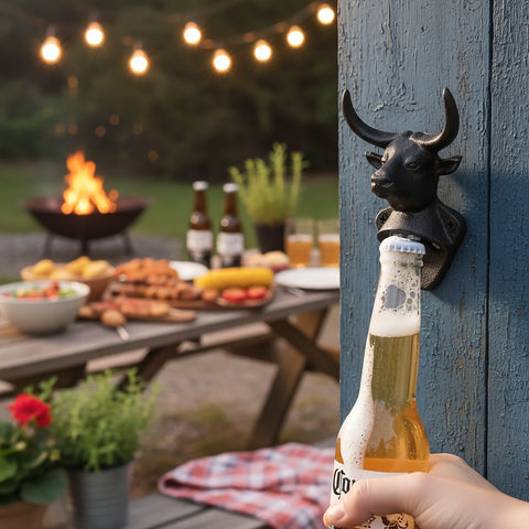 bull head bottle opener, wall mounted bottle opener, kitchen accessory, party item, durable bottle opener, Australian home decor, bar accessory, gift for beer lovers
