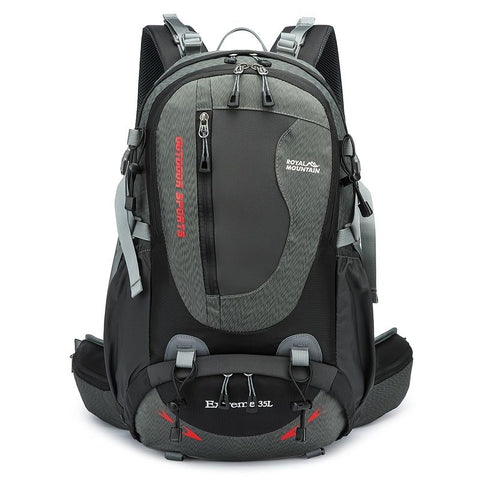 Orange Blue Black Royal Mountain backpack, Extreme 35L backpack, travel backpack, outdoor backpack, high-quality backpack, Australian bush backpack, camping gear, hiking backpack 35L