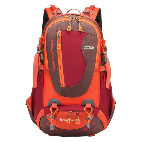 Green Orange Blue Black Royal Mountain backpack, Extreme 35L backpack, travel backpack, outdoor backpack, high-quality backpack, Australian bush backpack, camping gear, hiking backpack 35L