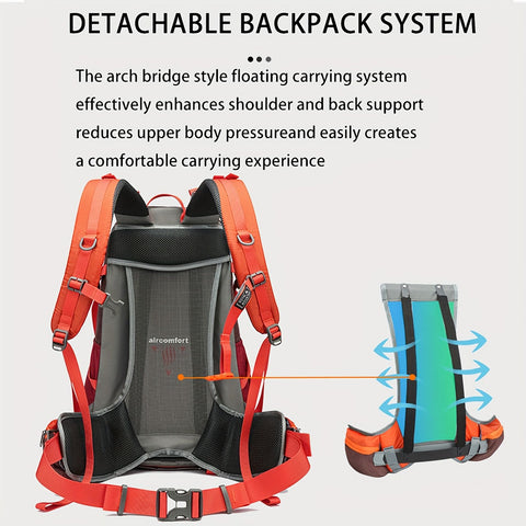 Green Orange Blue Black Royal Mountain backpack, Extreme 35L backpack, travel backpack, outdoor backpack, high-quality backpack, Australian bush backpack, camping gear, hiking backpack 35L