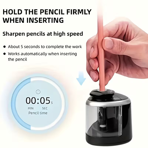 Electric pencil sharpener, Desktop automatic pencil sharpener, Office supplies