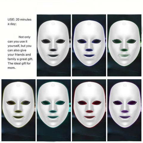 7-Color LED Light Therapy Facial Mask for Skin Rejuvenation