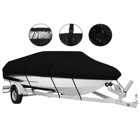 Outdoor V-shaped yacht with dust cover, sunscreen and rainproof boat cover, Teflon boat body protection cover