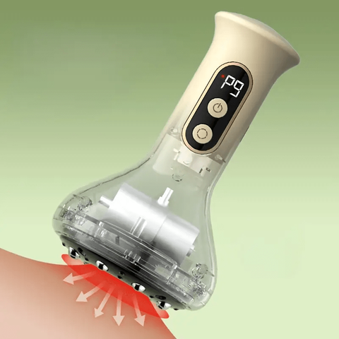 USB rechargeable intelligent nine-speed adjustable cupping massager, home electric cupping scraping massage instrument, 1200mAh battery life, whole body vacuum cupping tool, comes with 8 steel balls, best choice in ten days