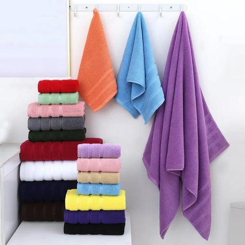 6-Piece Black Towel Set – Soft, Absorbent & Stylish Bathroom Linens