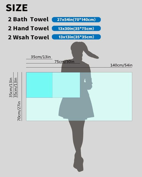 6-Piece Black Towel Set – Soft, Absorbent & Stylish Bathroom Linens