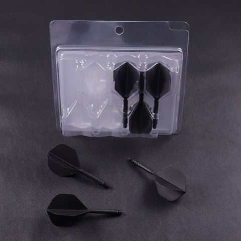 WEDARTER flying dart tail fin cross-border hot sale 2BA threaded integrated modified PP tough plastic anti-drop durable