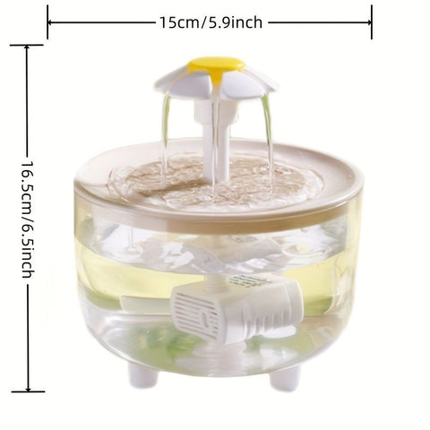 Large capacity cat water fountain, USB low voltage powered automatic pet water feeder, suitable for a variety of pets, safer