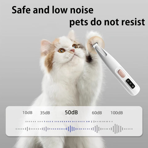 Pet grooming clippers with LED assisted lighting Safe low-noise USB/battery life Pet grooming electric clippers with LED assist lighting Safe low noise USB / battery life