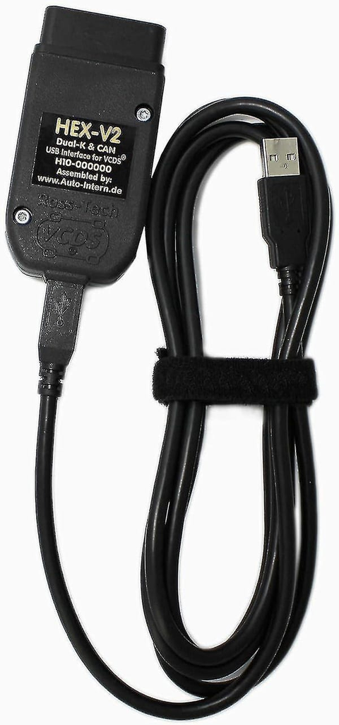 Car VCDS HEX-V 2 OBD2 diagnostic line, USB interface scanner with VCDS software, unlimited VIN, multi-language, Volkswagen Audi diagnostic line