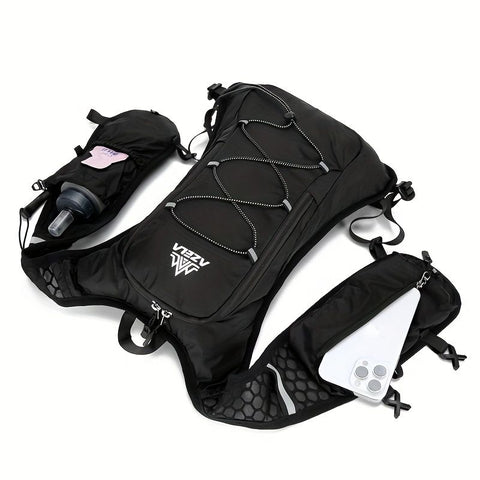 2-piece set (backpack + water bag) New outdoor sports water bag backpack, lightweight design, independent water bag compartment, hiking backpack, marathon water bag backpack, bicycle water bag bag