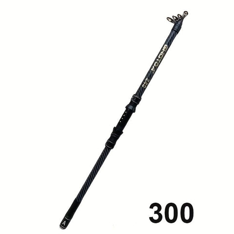 Ultra-hard carbon fiber fishing rod 3m, with anti-slip handle and metal ground inserts - suitable for sea rock fishing, surfing casting and long-range casting