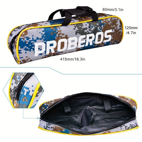 Proberus fishing rod reel set, including spinning reel, 2.4-meter fishing rod, fishing line, artificial bait, lead weight hook, complete set with storage bag