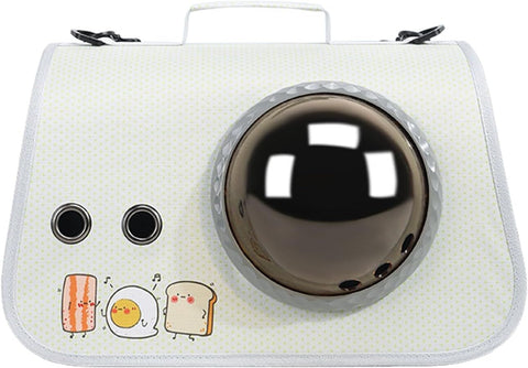 pet products Printed Space Capsule Cat Bag, Large Capacity Crossbody Dog Bag, Universal Pet Bag for All Seasons