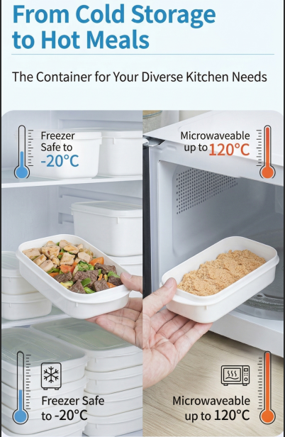 Airtight 700ml Food Storage Container, 1-Pack – BPA-Free, Freezer & Microwave Safe with Soft-Seal Lid, Stackable for Fridge Organization, Ideal for Meal Prep, Leftovers, and Dry Goods (White)