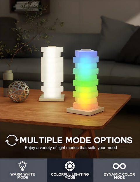 Customizable RGB Cube Lamp: USB-Powered LED Tower Light for Australian Gamerooms, Bedrooms & Room Decor
