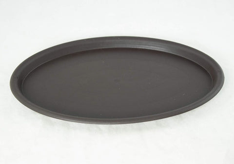 Oval Plastic Brown Humidity/Drip Tray for Bonsai Tree & House Indoor Plant - Outside Dimension 12.5"x 8.75"x 0.5"- (1023)