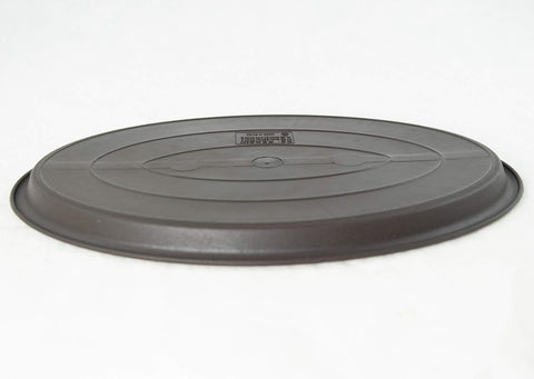 Oval Plastic Brown Humidity/Drip Tray for Bonsai Tree & House Indoor Plant - Outside Dimension 12.5"x 8.75"x 0.5"- (1023)