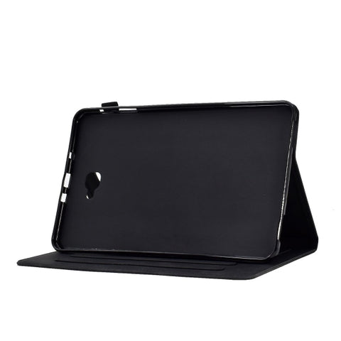 Compatible with Samsung Galaxy Tab A 10.1 2016 T580 T585 Shockproof Case Black Pu Leather Butterfly Floral Pattern Samsung