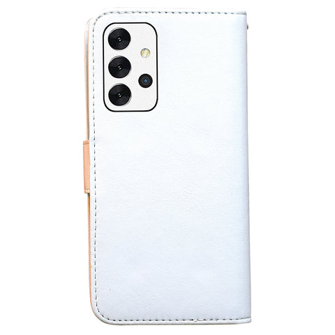 Compatible with Samsung Galaxy A32 5G Leather Case Protection White Max White