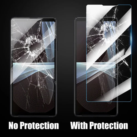 3pcs 0.26mm 2.5D Tempered Glass Screen Protector Compatible with Sony Xperia 1 III