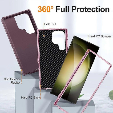 Lifetime Waterproof Durable Phone Case Compatible withSamsung Galaxy S24 Ultra 5G