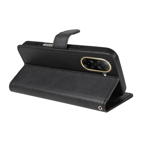 Xiaomi Redmi A5 4G Leather Wallet Case with Card Slots, PU Leather Cover, MGF Black Color, Compatible with Xiaomi