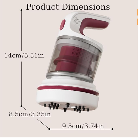 Desk Vacuum Cleaner, Type-c Rechargeable Mini Vacuum Cleaner - Cordless Desk with Flat Nozzle & Brush Attachment | for Keyboard Crumbs, Pet Hair, Paper Scraps （purple）