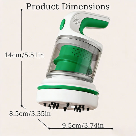 Desk Vacuum Cleaner, Type-c Rechargeable Mini Vacuum Cleaner - Cordless Desk with Flat Nozzle & Brush Attachment | for Keyboard Crumbs, Pet Hair, Paper Scraps （green）