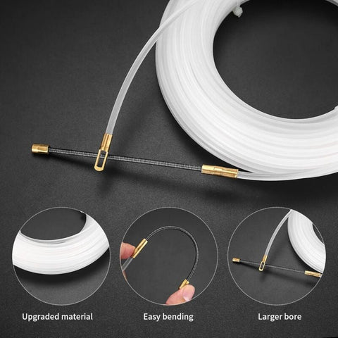 Electrical Wire Puller Nylon Needle With Flexible Guide Head, Pulling Eyelet Cable Pulling Aid, Empty Conduits Ø4 Mm,