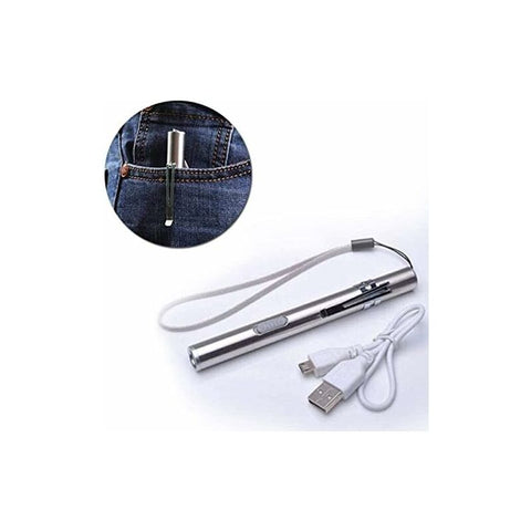 3 Pack Nurse Pen Light Medical Pen Light Usb Rechargeable LED Flashlight Stainless Steel Torch For Doctors Students